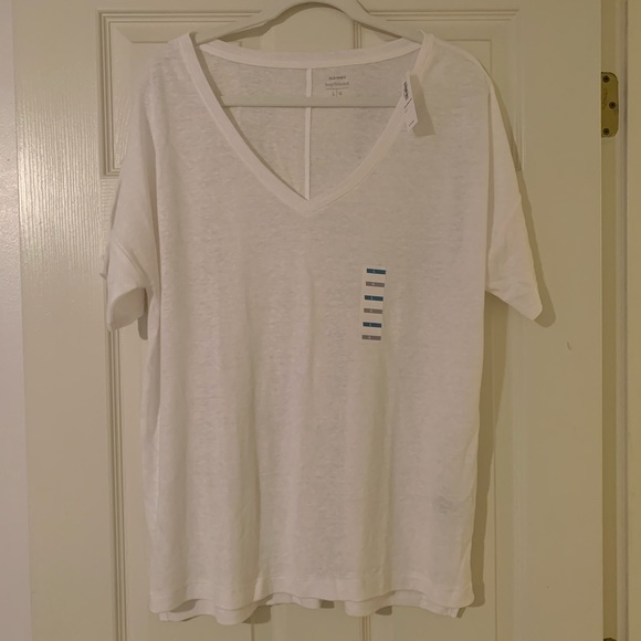 Old Navy Tops - White V Neck T-shirt!